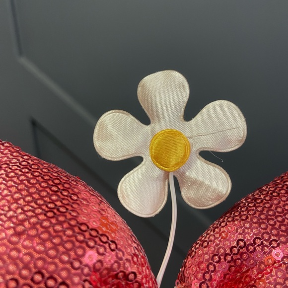 Daisy Duck Blue Polka Dot Minnie Ears with Pink Bow - Picture 7 of 8